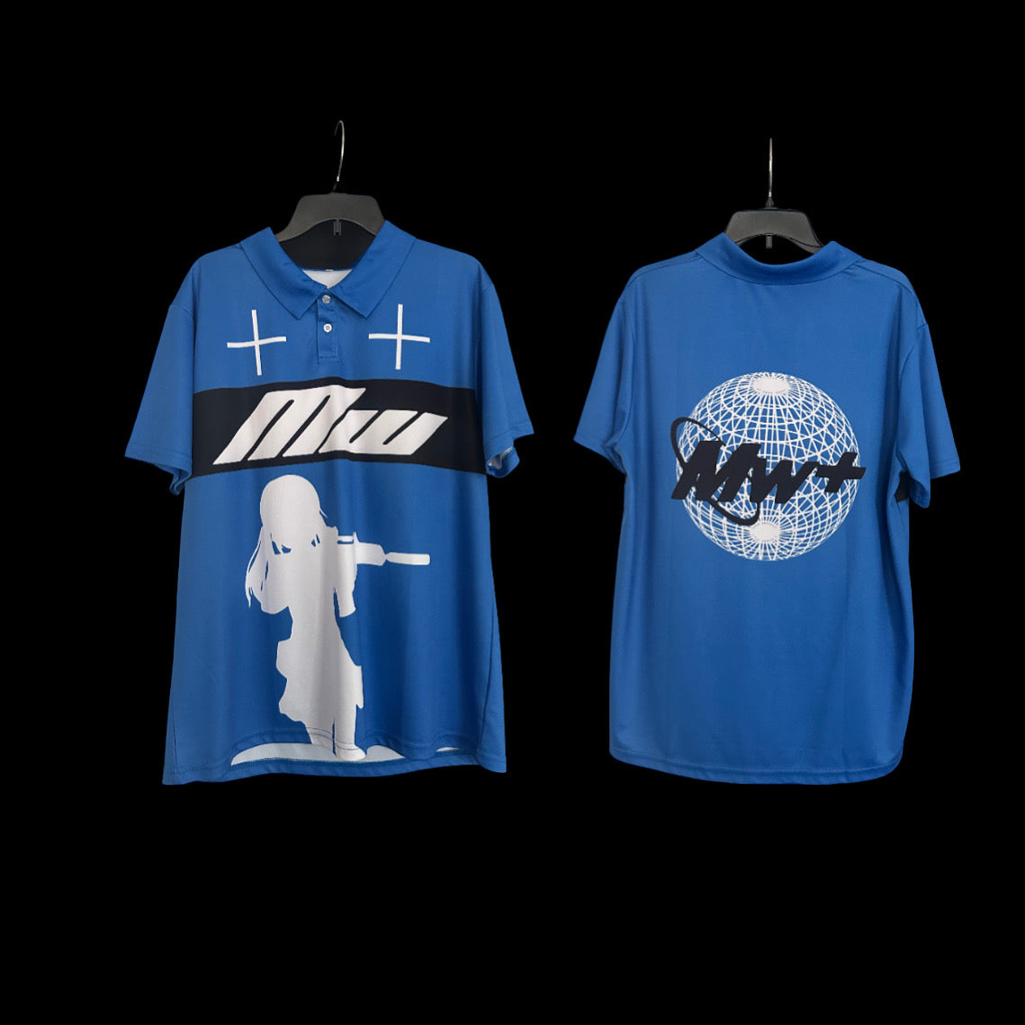 Mw blue sport polo