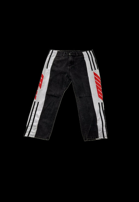 Mw 4 stripe baggy Denim